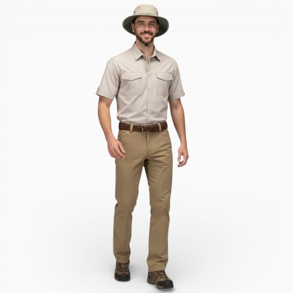 Hemsbury Shirts Khaki / S MARCUS Cotton Multi-Pocket Cargo Shirt