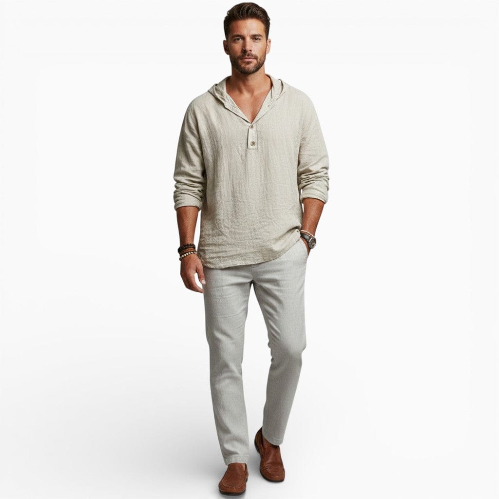 Hemsbury Shirts Stone / S EVANS Loose Cotton Polo