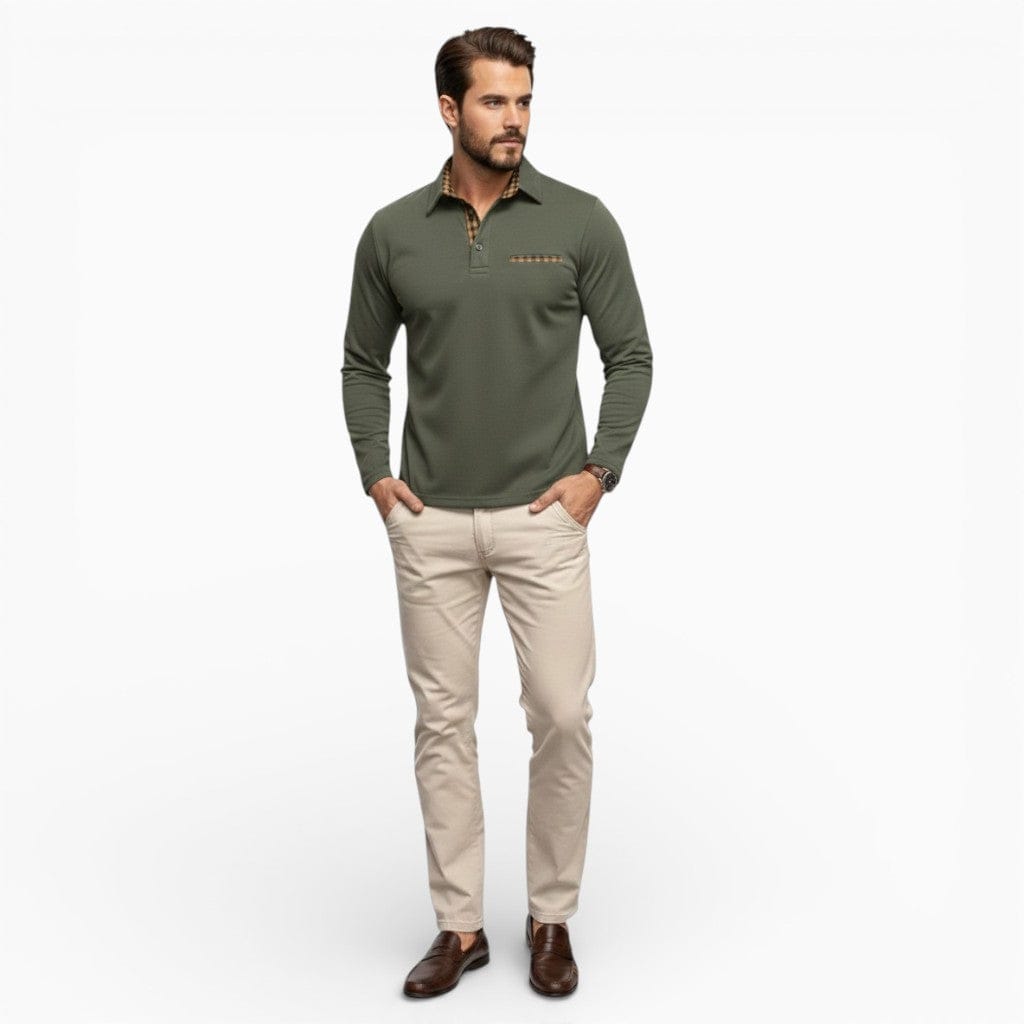 Hemsbury Shirts & Tops Army Green / S TOMMY Slim Plaid Shirt