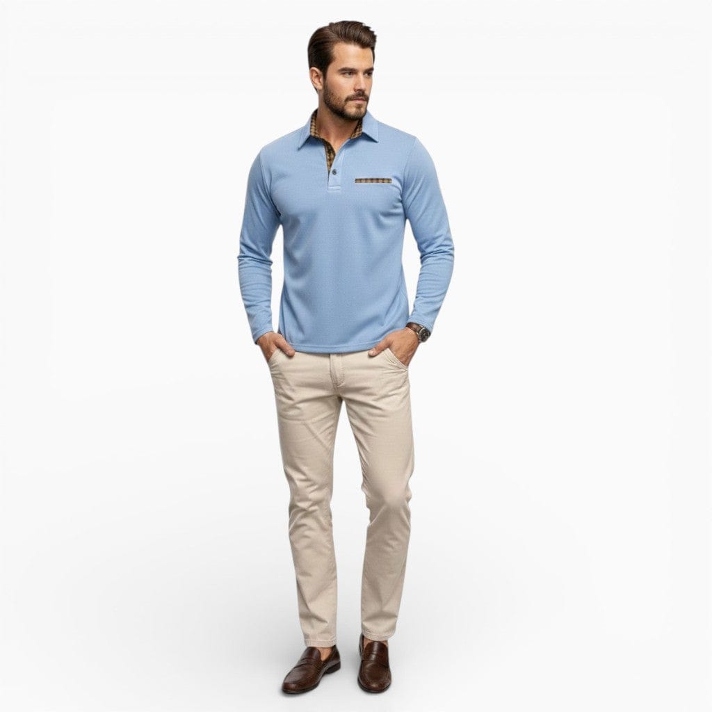 Hemsbury Shirts & Tops Light Blue / S TOMMY Slim Plaid Shirt