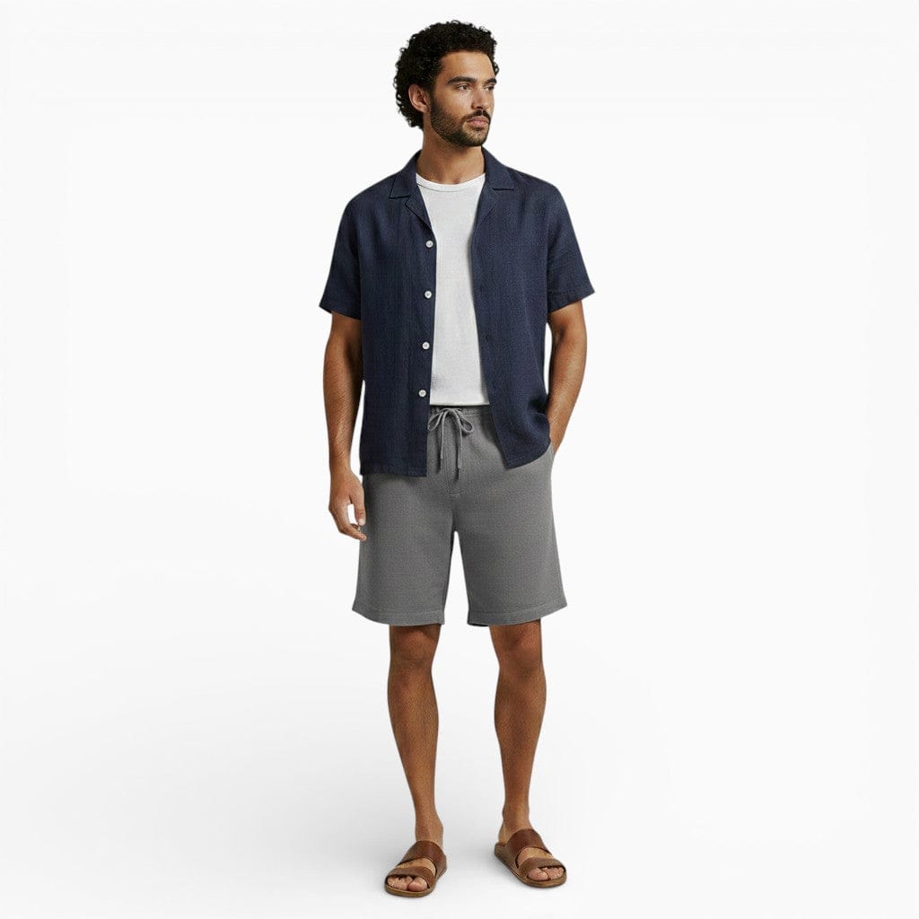 Hemsbury Swim Shorts Grey / S PETER Linen Swim Shorts
