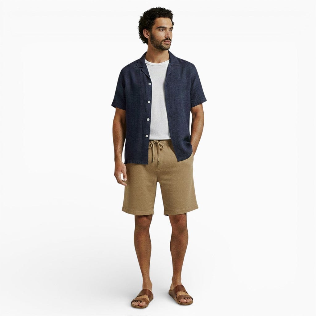 Hemsbury Swim Shorts Khaki / S PETER Linen Swim Shorts