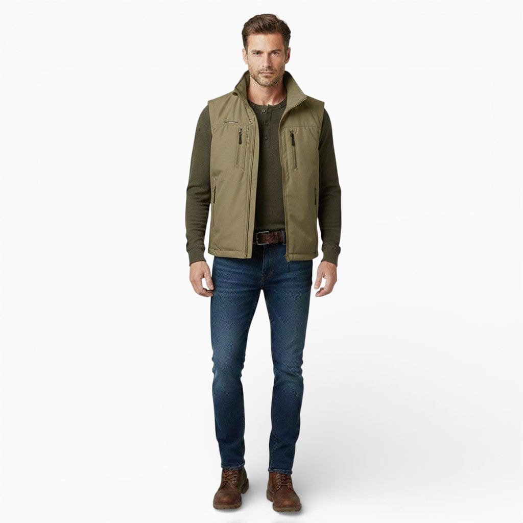 Hemsbury Vests Khaki / XS BRETT Fleece Lined Utility Vest