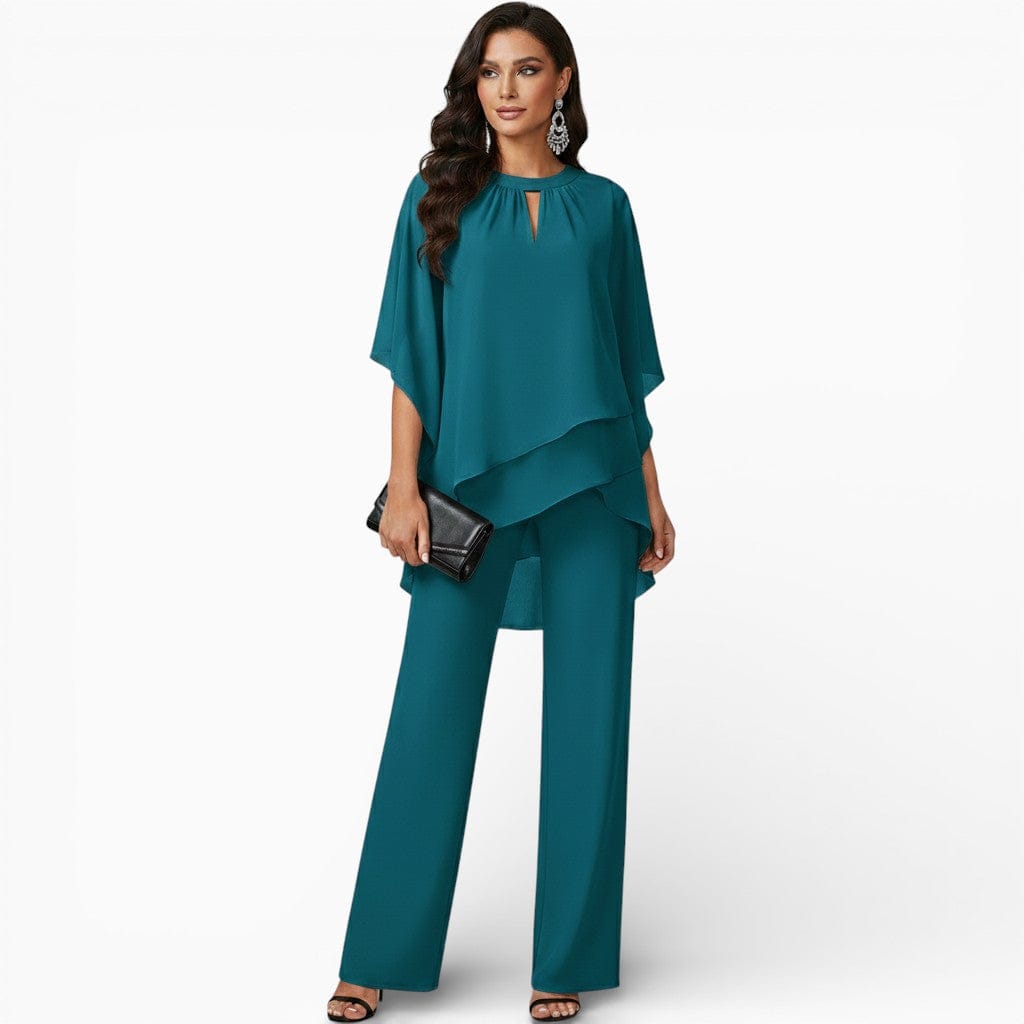 Hemsbury Women Outfit Set Aqua / S HELEN Batwing Sleeve Tracksuit