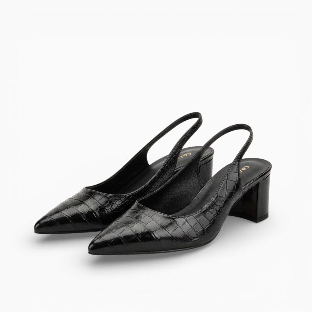 Hemsbury Women Shoes Black / 3 CASSY Pointed Roman Sandals