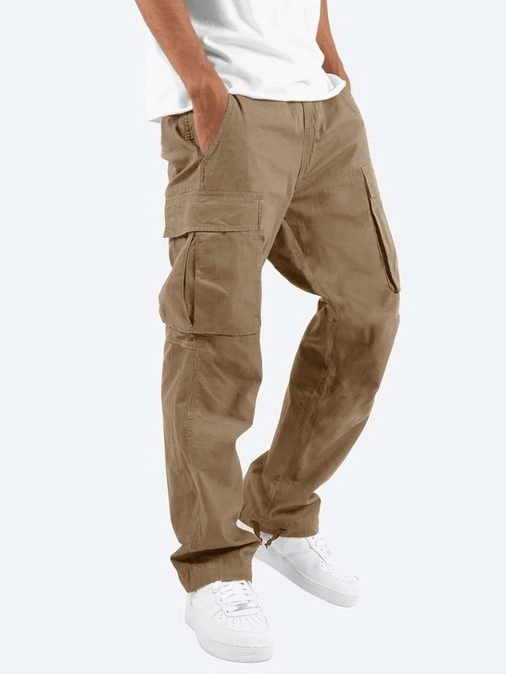 Mova London Cargo Pants Brown / S Jay | Men's Relaxed Fit Cargo Pants