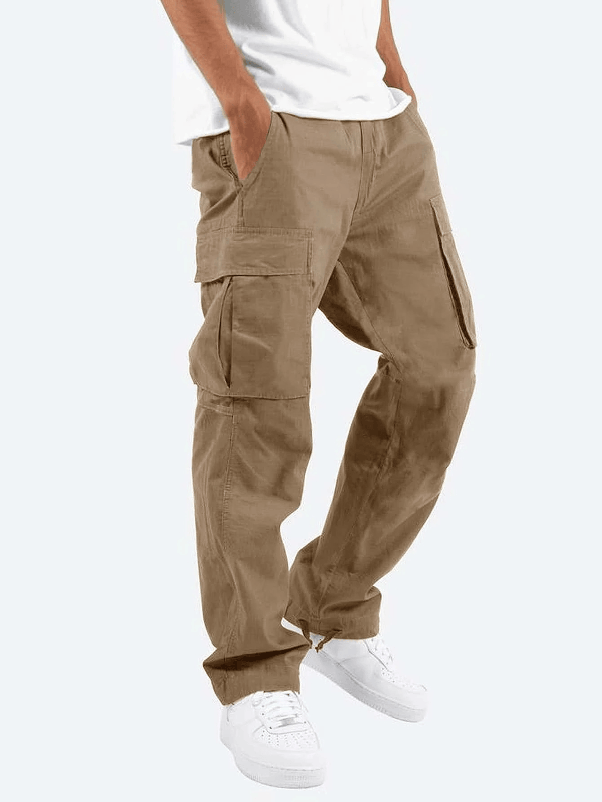 Mova London Cargo Pants Brown / S Jay | Men's Relaxed Fit Cargo Pants
