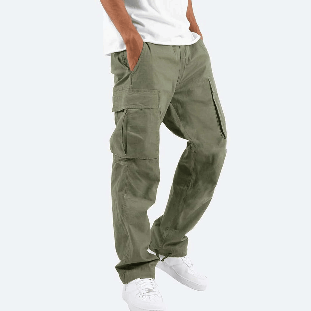 Mova London Cargo Pants Dark Green / S Jay | Men's Relaxed Fit Cargo Pants
