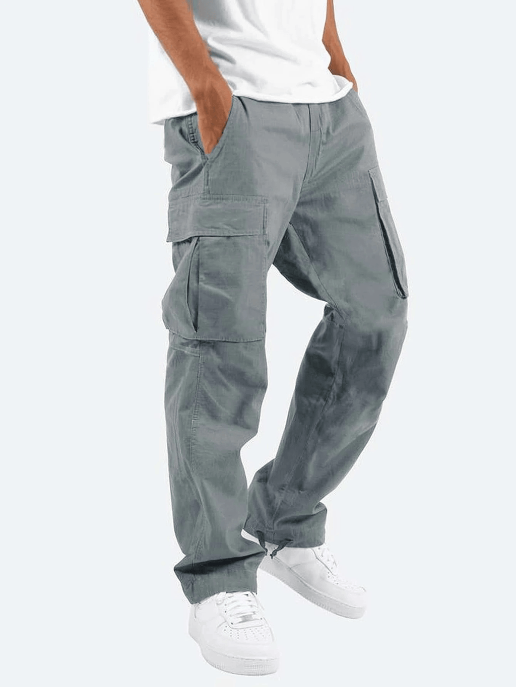 Mova London Cargo Pants Grey / S Jay | Men's Relaxed Fit Cargo Pants