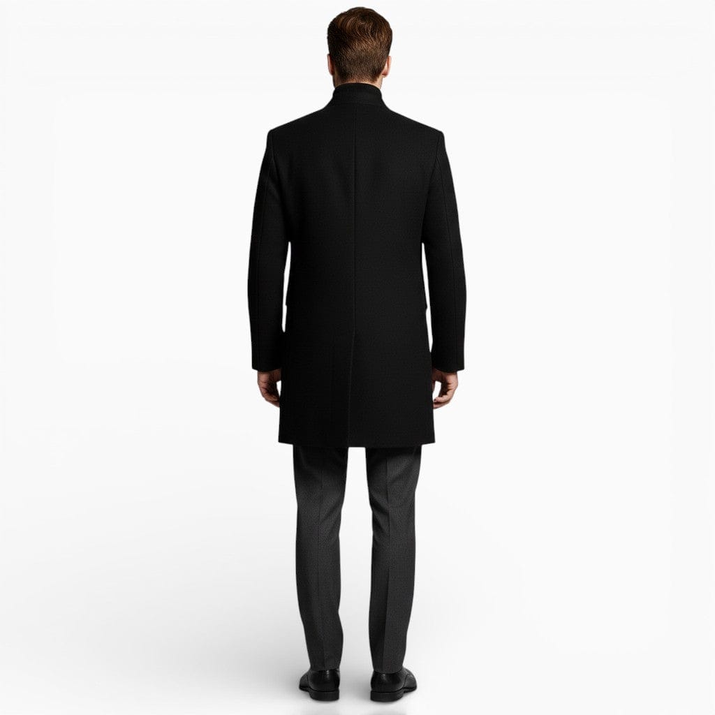 Mova London Coats ARTHUR Slim Fit Stand Collar Coat
