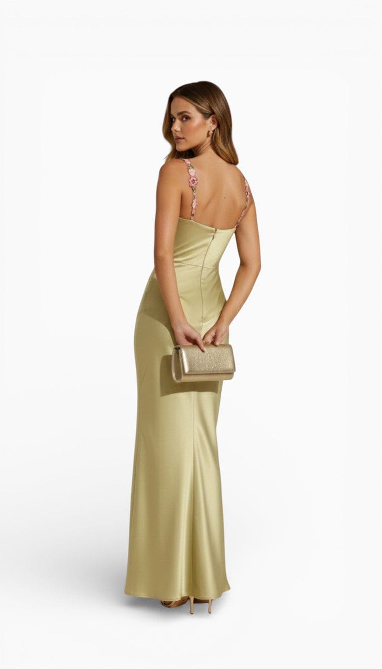 Mova London Dresses LESLIE Floral High Waist Maxi Dress