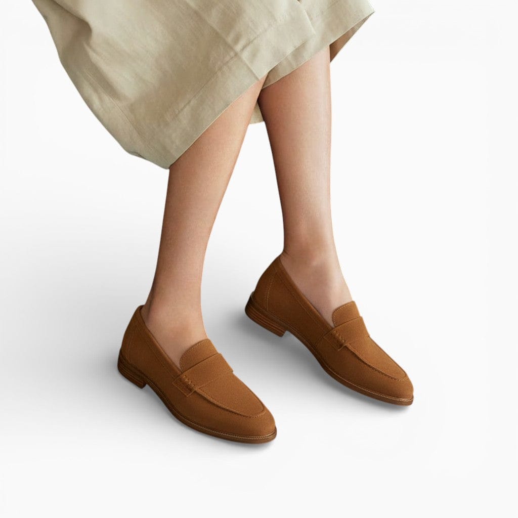 Mova London Footwear ELEANOR Suede Pointed Loafers