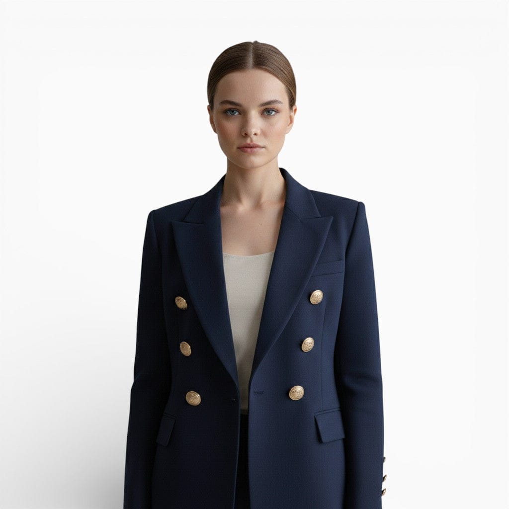 Mova London Jackets CLAIRE Slim Fit Cotton Blazer