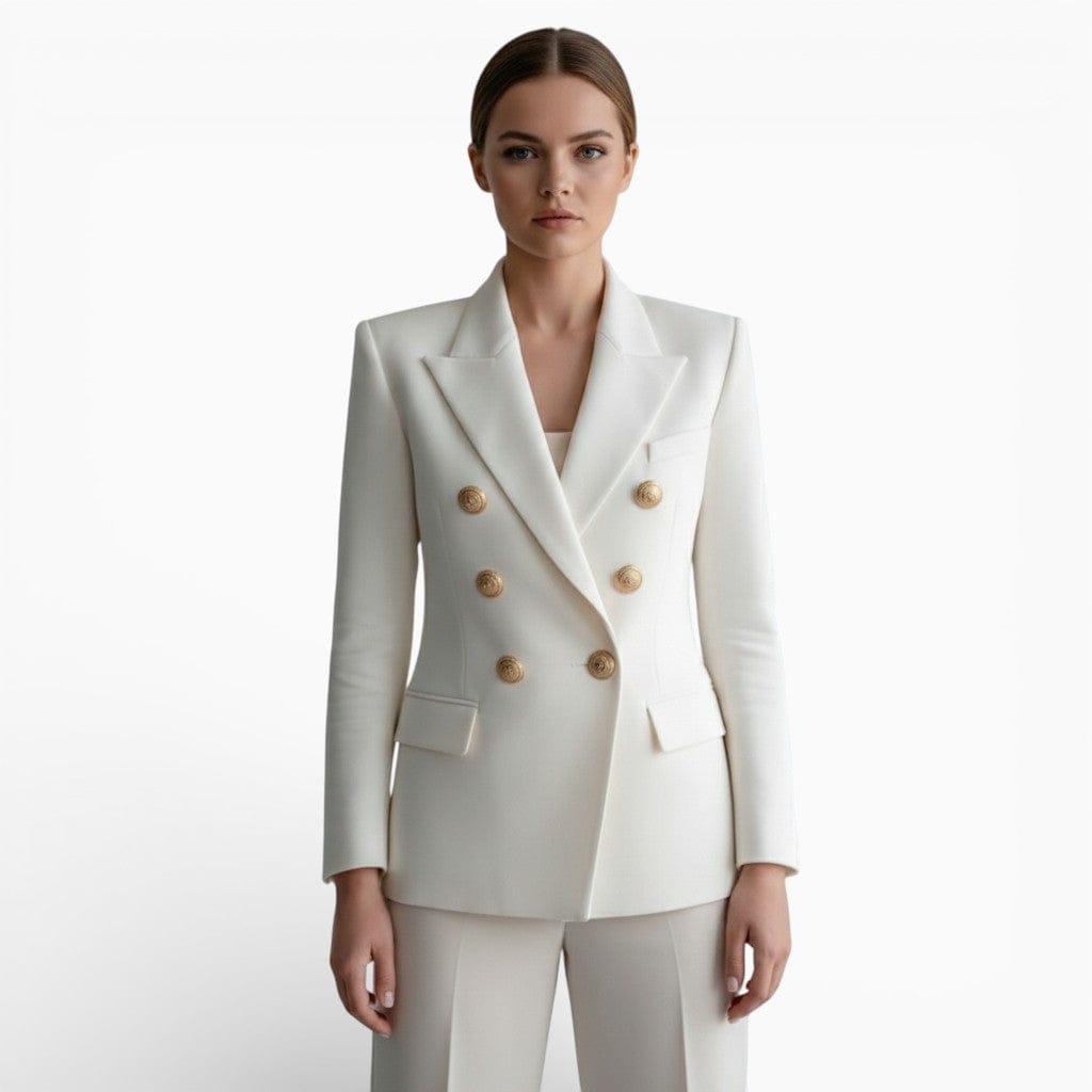 Mova London Jackets CLAIRE Slim Fit Cotton Blazer