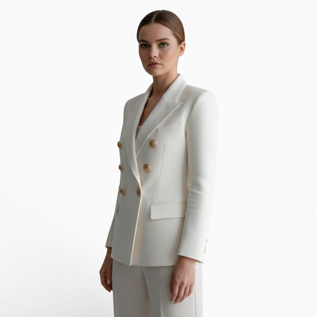 Mova London Jackets CLAIRE Slim Fit Cotton Blazer