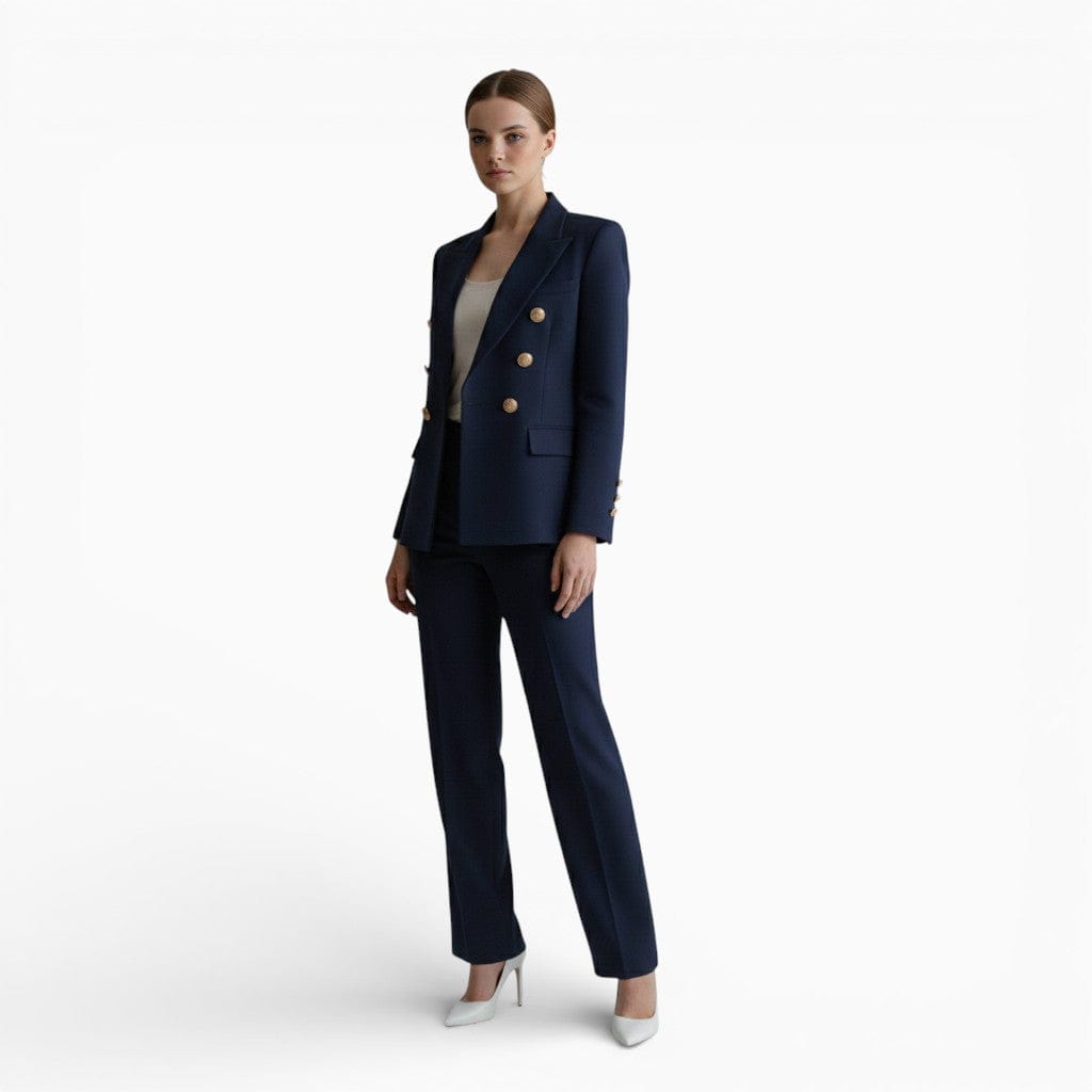 Mova London Jackets CLAIRE Slim Fit Cotton Blazer