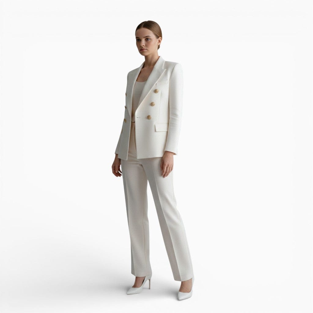 Mova London Jackets CLAIRE Slim Fit Cotton Blazer