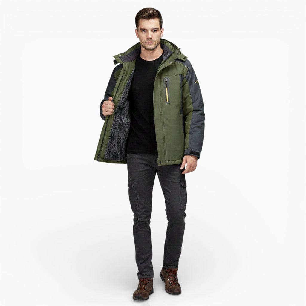 Mova London Jackets Green / S MARCUS Fleece Hooded Jacket