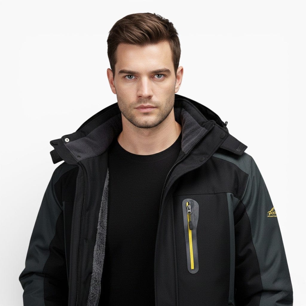 Mova London Jackets MARCUS Fleece Hooded Jacket