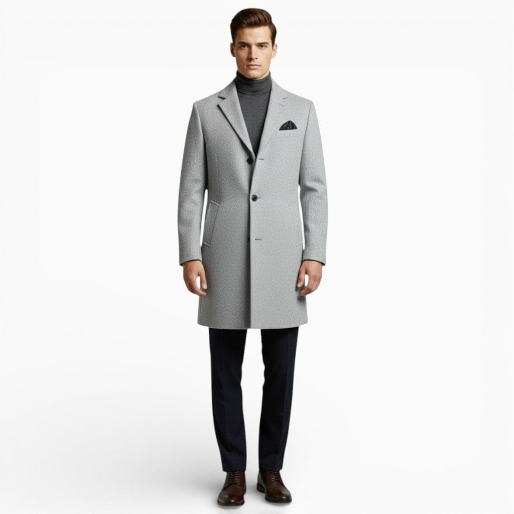 Mova London Overcoat Gray / S JULIAN Long Woolen Overcoat